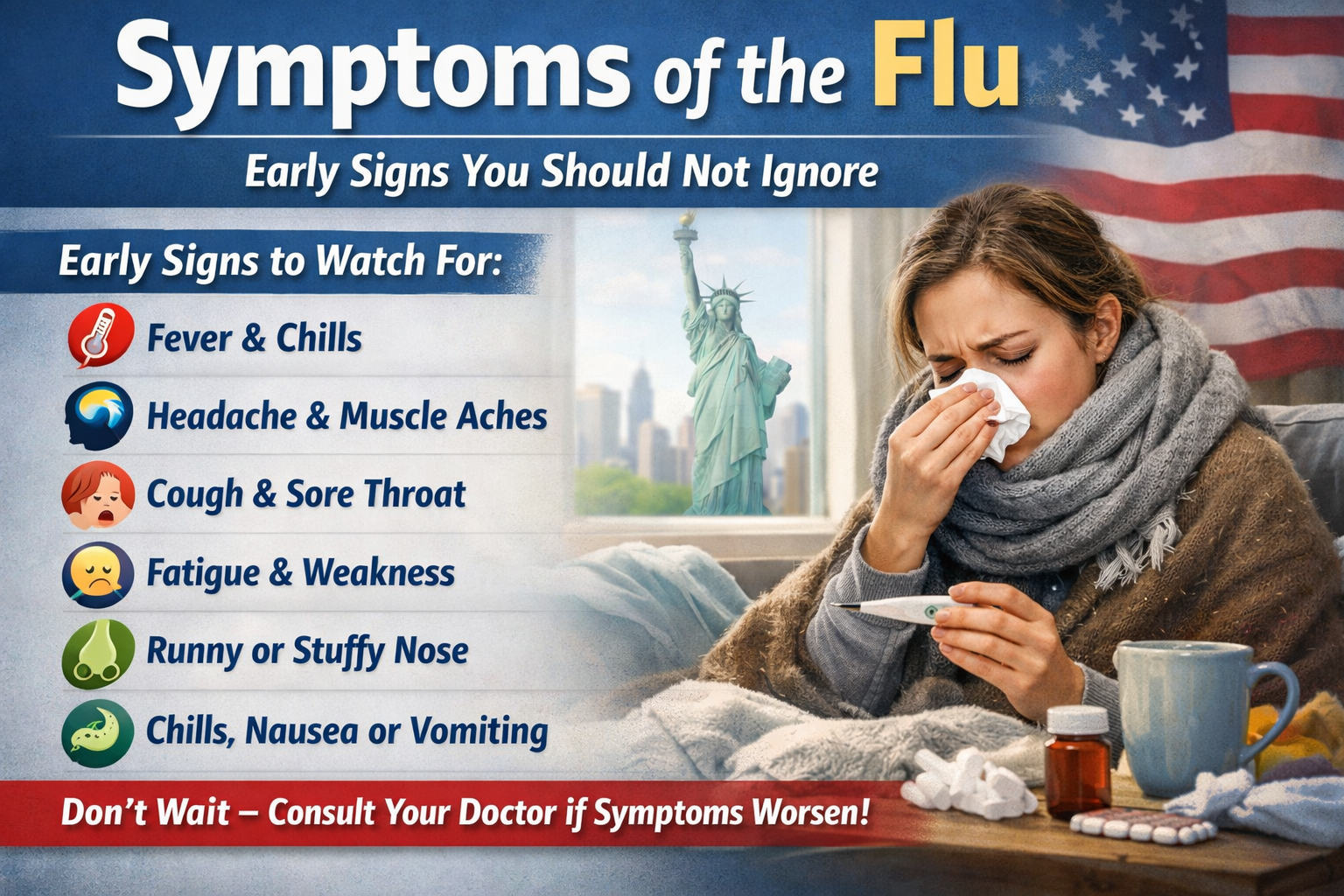 Symptoms of the Flu: Early Signs You Should Not Ignore
